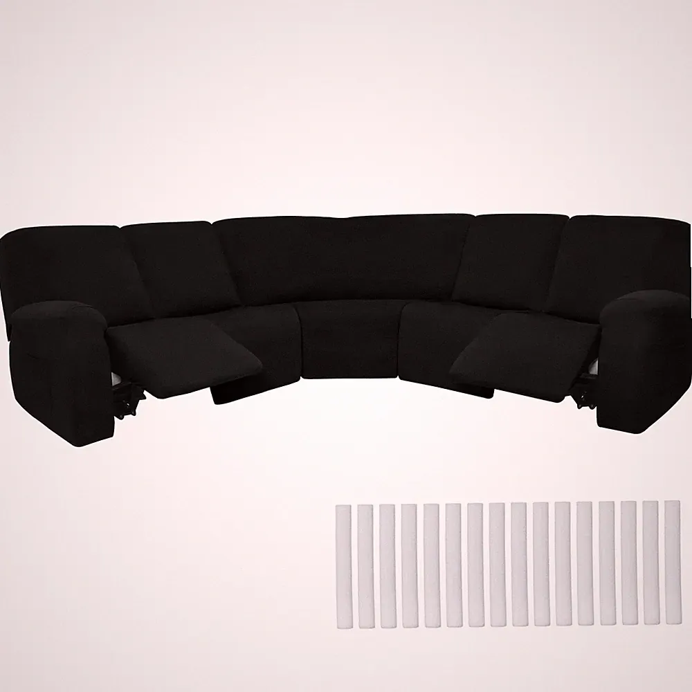 7 Pcs L Shape Sectional Recliner Sofa Covers 5 Seat Sectional Couch Covers Mi...